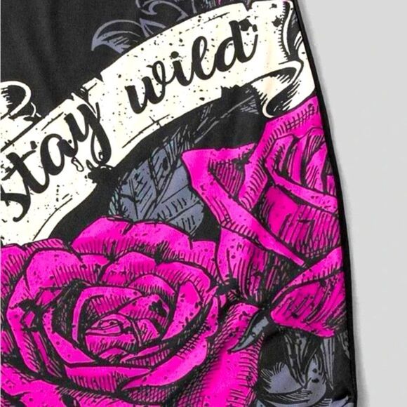 SHEIN l “Stay Wild” Silver-Studded Tie-Back Halter BodyCon Dress l IX l New - Picture 10 of 14